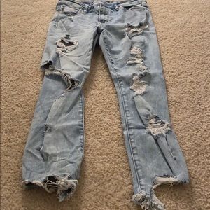 AE high waisted jegging crop